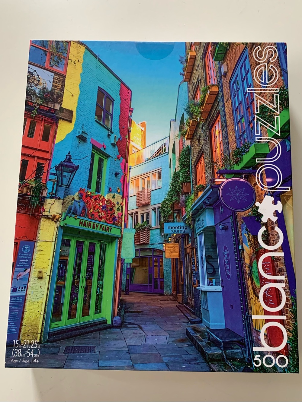 Buffalo Games Blanc Bright London Streets 500-Piece Jigsaw Puzzle colorful
